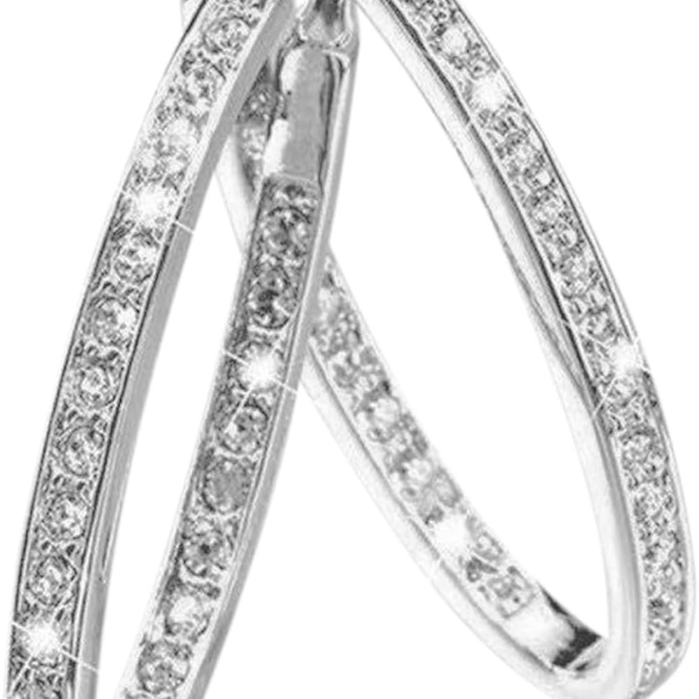 Elegant Silver Hoop Earrings